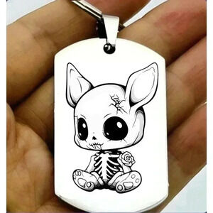 Baby Skelton Hot Horror Cute Keychain Art